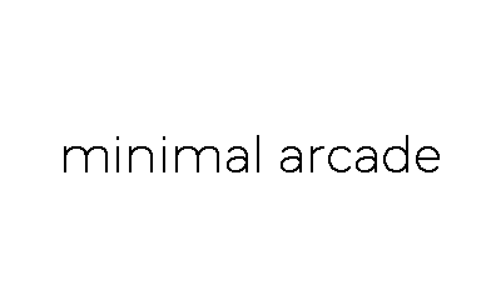 minimal arcade